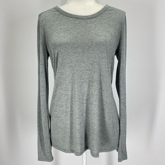 VINCE Silver Sheen Long Sleeve Tee - Small - Picture 1 of 11